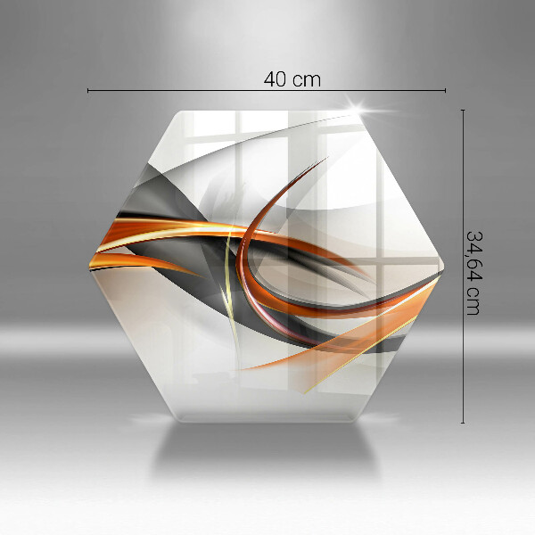 Glas Herdabdeckplatte Moderne Formen