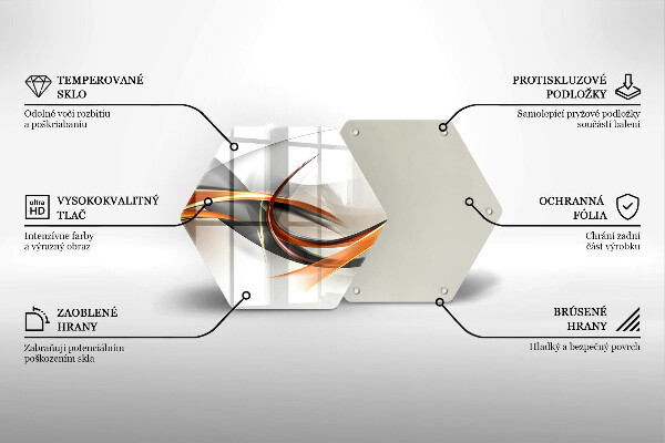 Glas Herdabdeckplatte Moderne Formen