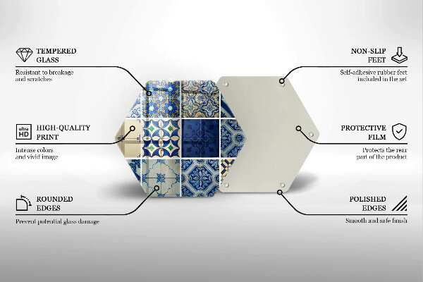 Glas Herdabdeckplatte Dekorative Fliesenfliesen