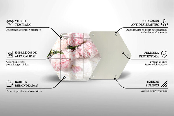 Glas Herdabdeckplatte Zarte Rosenblüten