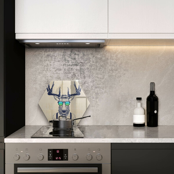 Glas Herdabdeckplatte Hirschmann-Illustration