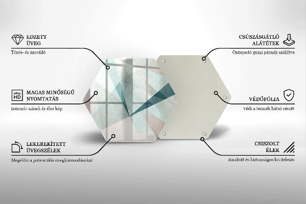 Glas Herdabdeckplatte Scharfe Abstraktion