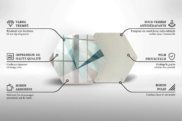 Glas Herdabdeckplatte Scharfe Abstraktion