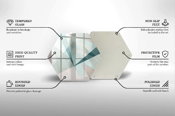 Glas Herdabdeckplatte Scharfe Abstraktion
