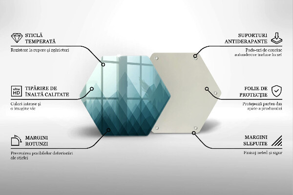 Glas Herdabdeckplatte Abstrakte Berge