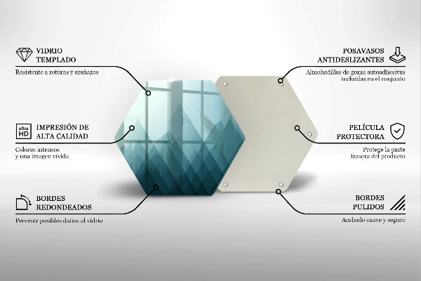 Glas Herdabdeckplatte Abstrakte Berge