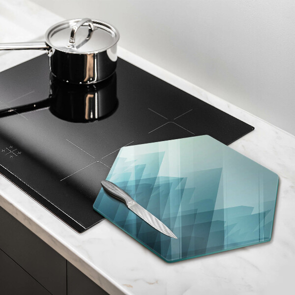 Glas Herdabdeckplatte Abstrakte Berge