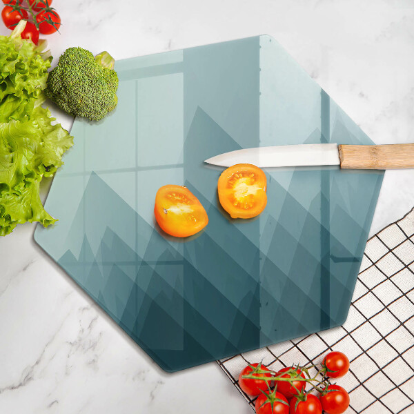 Glas Herdabdeckplatte Abstrakte Berge