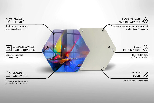 Glas Herdabdeckplatte Gemalte Abstraktion