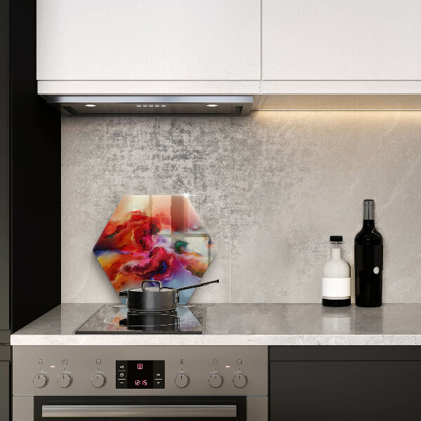 Glas Herdabdeckplatte Rauchige Abstraktion