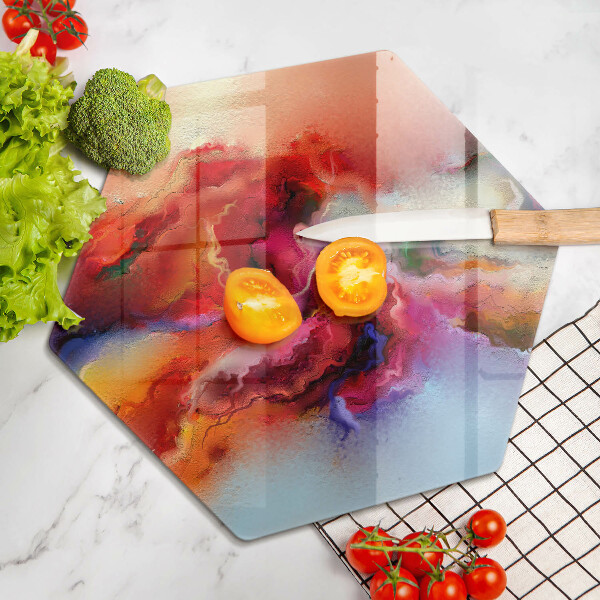 Glas Herdabdeckplatte Rauchige Abstraktion