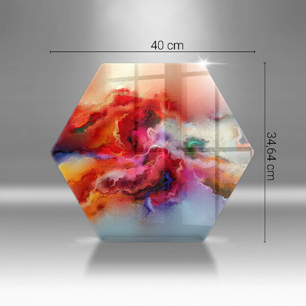 Glas Herdabdeckplatte Rauchige Abstraktion