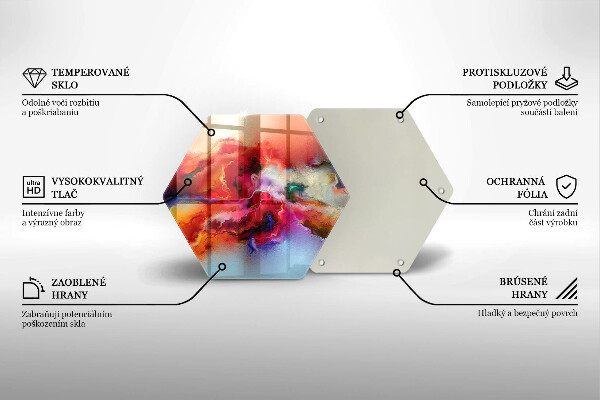 Glas Herdabdeckplatte Rauchige Abstraktion