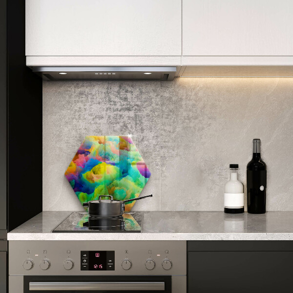 Glas Herdabdeckplatte Bunte Abstraktion