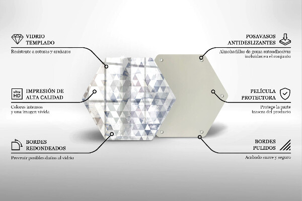 Glas Ceranfeldabdeckung Dreiecksmuster