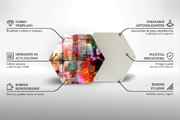 Glas Herdabdeckplatte Abstraktion malen