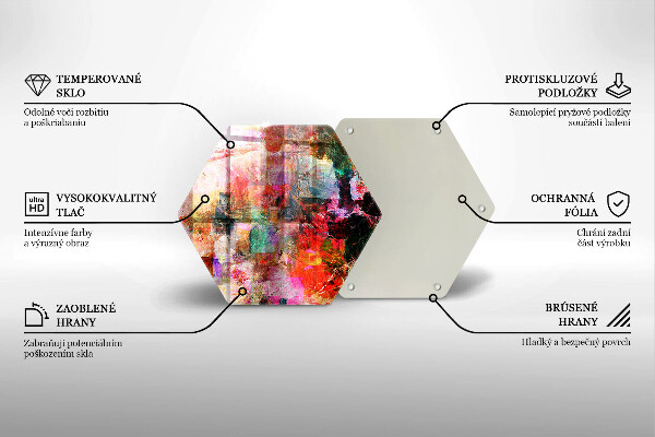 Glas Herdabdeckplatte Abstraktion malen