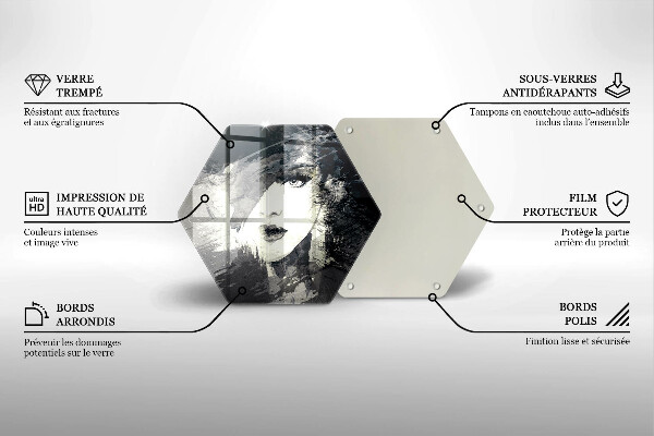 Glas Herdabdeckplatte Gemälde einer Frau