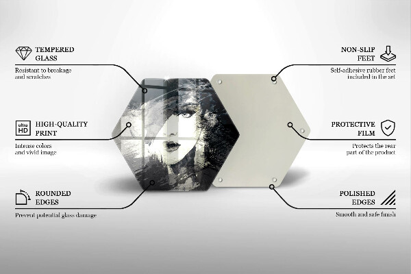 Glas Herdabdeckplatte Gemälde einer Frau