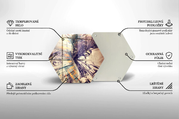 Glas Herdabdeckplatte Moderne Komposition