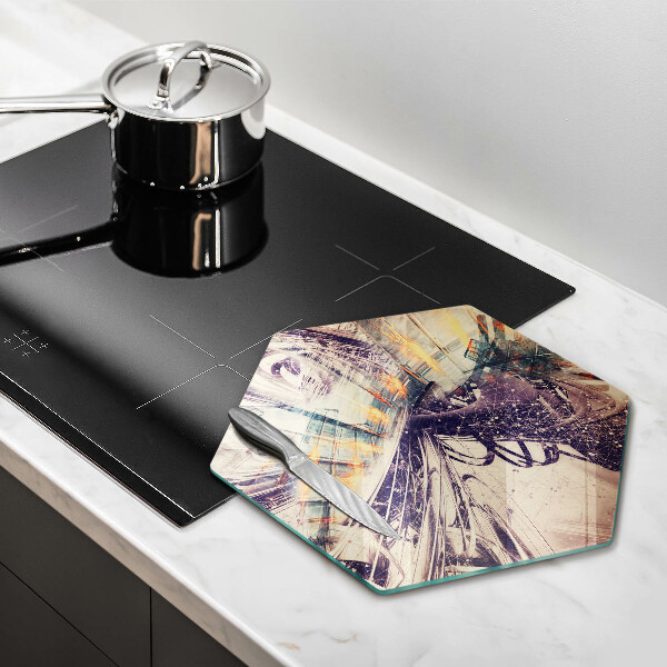 Glas Herdabdeckplatte Moderne Komposition