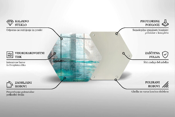 Glas Herdabdeckplatte Malen Sie Abstraktionshintergrund