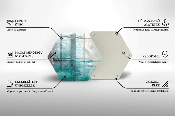 Glas Herdabdeckplatte Malen Sie Abstraktionshintergrund