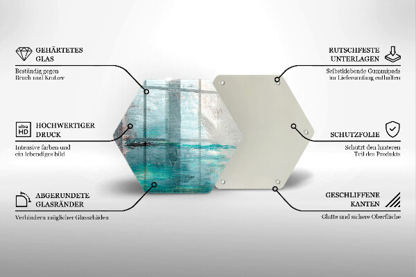 Glas Herdabdeckplatte Malen Sie Abstraktionshintergrund