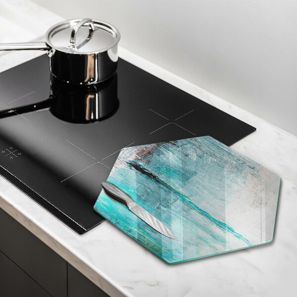 Glas Herdabdeckplatte Malen Sie Abstraktionshintergrund