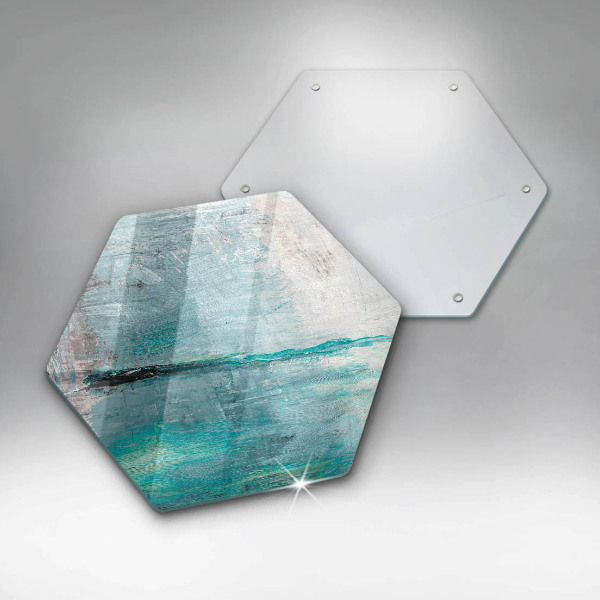 Glas Herdabdeckplatte Malen Sie Abstraktionshintergrund