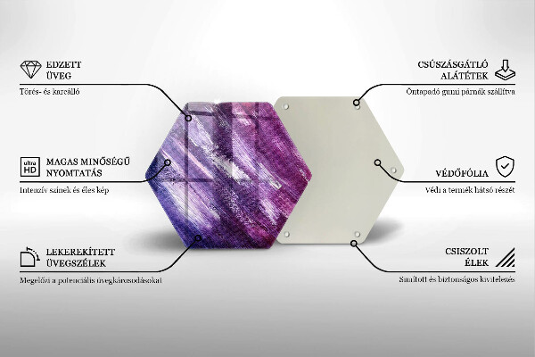 Glas Ceranfeldabdeckung Abstraktion malen