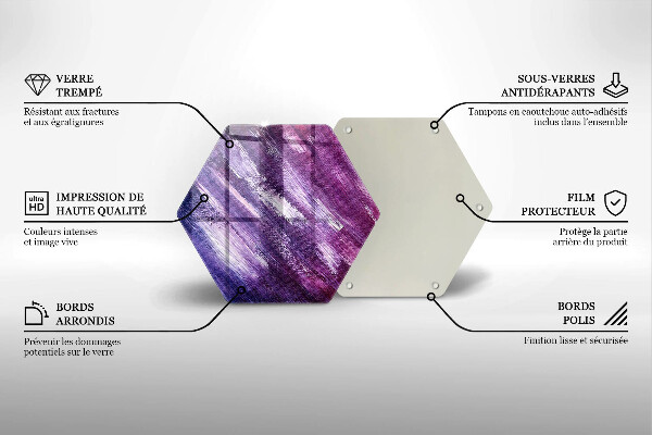 Glas Ceranfeldabdeckung Abstraktion malen
