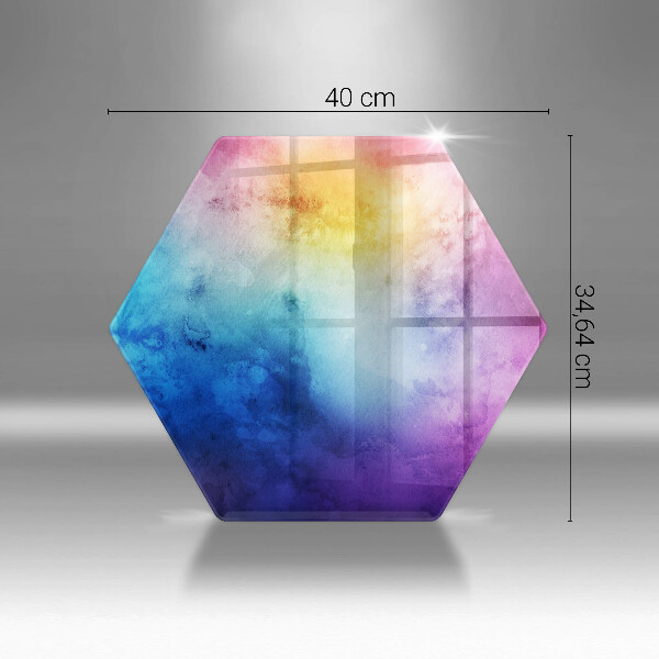 Glas Ceranfeldabdeckung Regenbogen-Aquarellspritzer