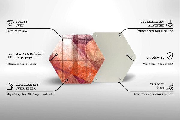 Glas Herdabdeckplatte Abstrakte Kunst