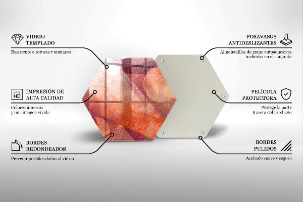 Glas Herdabdeckplatte Abstrakte Kunst