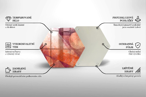 Glas Herdabdeckplatte Abstrakte Kunst