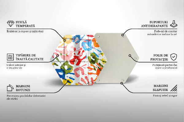 Glas Herdabdeckplatte Spuren von Kinderhänden