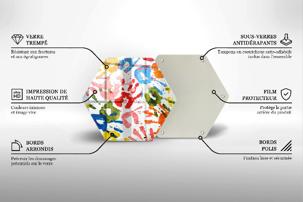 Glas Herdabdeckplatte Spuren von Kinderhänden