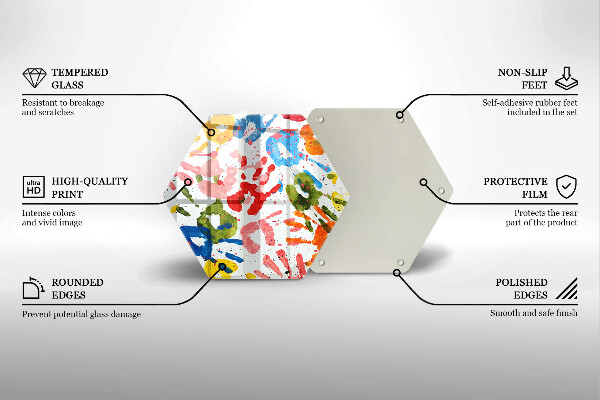 Glas Herdabdeckplatte Spuren von Kinderhänden