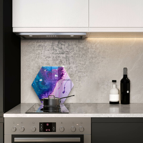 Glas Herdabdeckplatte Abstraktionstinten