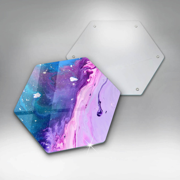 Glas Herdabdeckplatte Abstraktionstinten