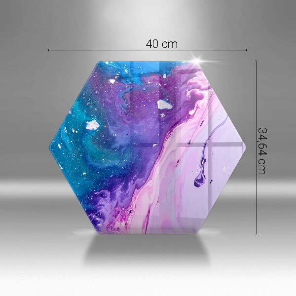 Glas Herdabdeckplatte Abstraktionstinten