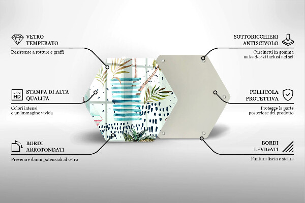 Glas Herdabdeckplatte Feiertagsillustrationen