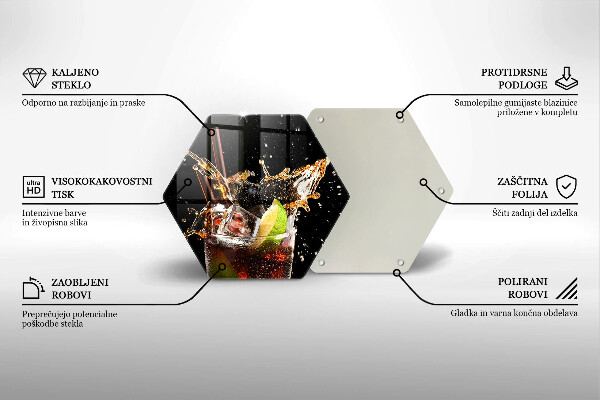 Glas Herdabdeckplatte Mit Eis trinken