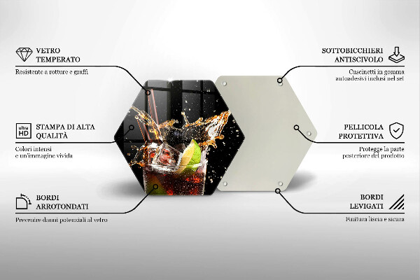 Glas Herdabdeckplatte Mit Eis trinken