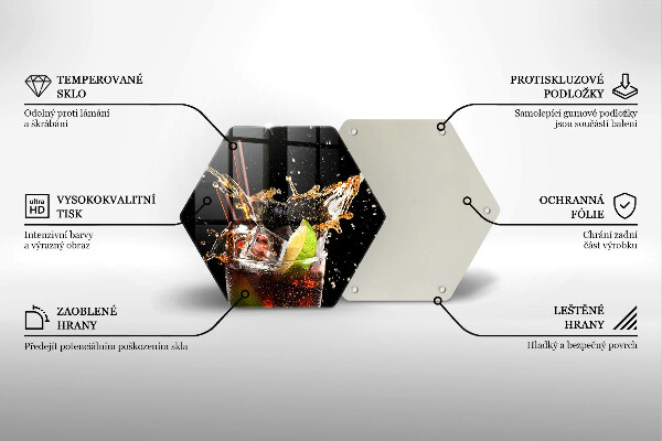 Glas Herdabdeckplatte Mit Eis trinken