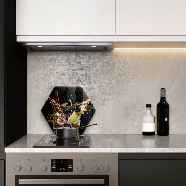 Glas Herdabdeckplatte Mit Eis trinken