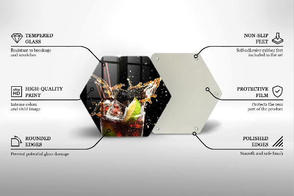 Glas Herdabdeckplatte Mit Eis trinken
