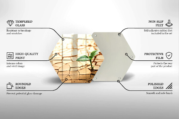 Glas Herdabdeckplatte Eine einsame Pflanze