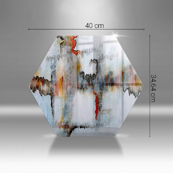 Glas Herdabdeckplatte Abstraktionsfarben